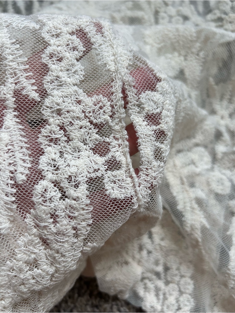 Boho Ivory Lace Duster OS - Picture 8 of 8